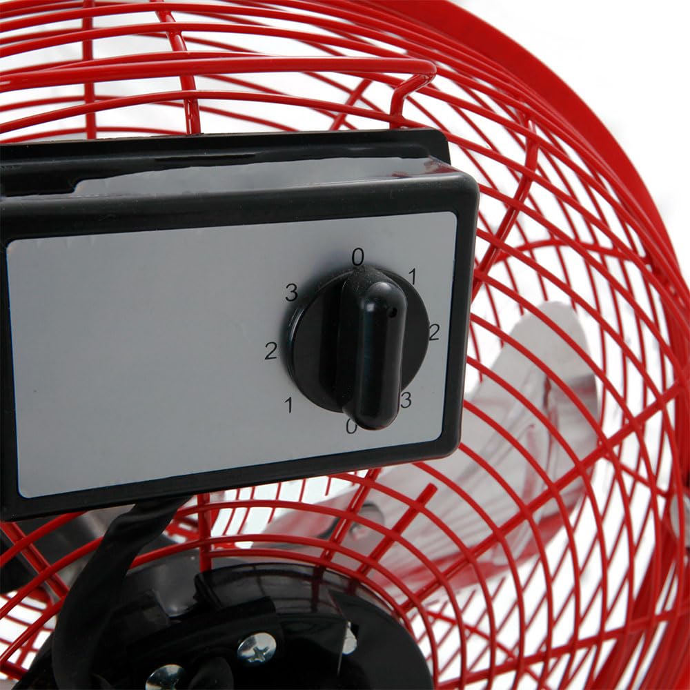Orbegozo PW 1431, Ventilador industrial ,cabezal regulable, 45 W, aspas metálicas de 30 cm , asa de Transporte, Rejilla de Seguridad, 3 velocidades