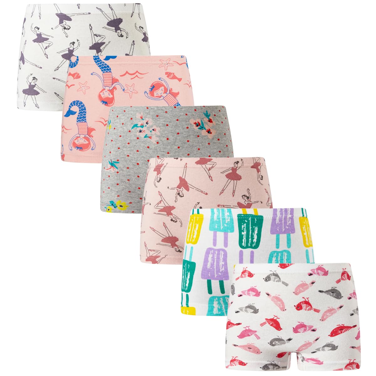 Family Feeling Soft Cotton Girls Boyshort Panties Brief Underwear