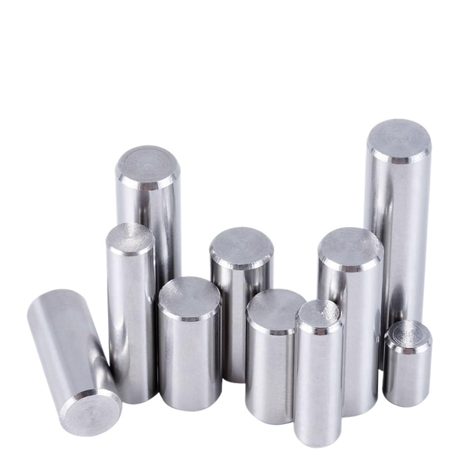 1000 szt. M1,5 M2, M3 304 cylindryczne kołki ze stali nierdzewnej pozycjonujące 3-60 mm niestandardowy rozmiar kołka równoległy(8mm(1000pcs),M2.5)