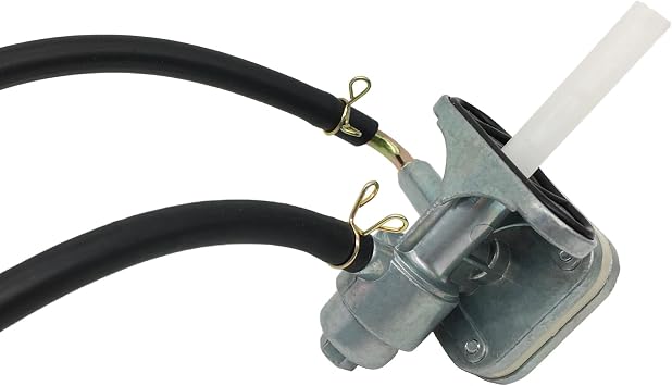 Motorcycle Fuel Petcock Valve Compatible with Yamaha Zuma50 | YW50 Scooter 20032011 4CW-F4500-10-00 with fuel filter and hose