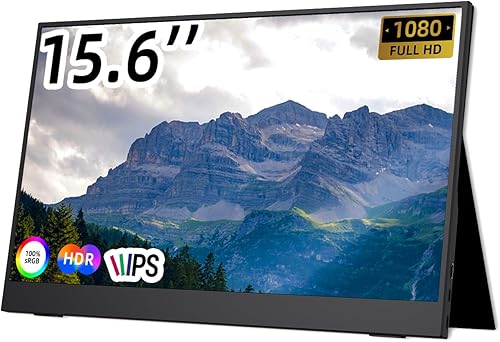 Monitor portátil, monitor portátil para laptop, monitor de juegos, monitor de juegos portátil, monitor de juegos portátil de 144 Hz con pantalla IPS