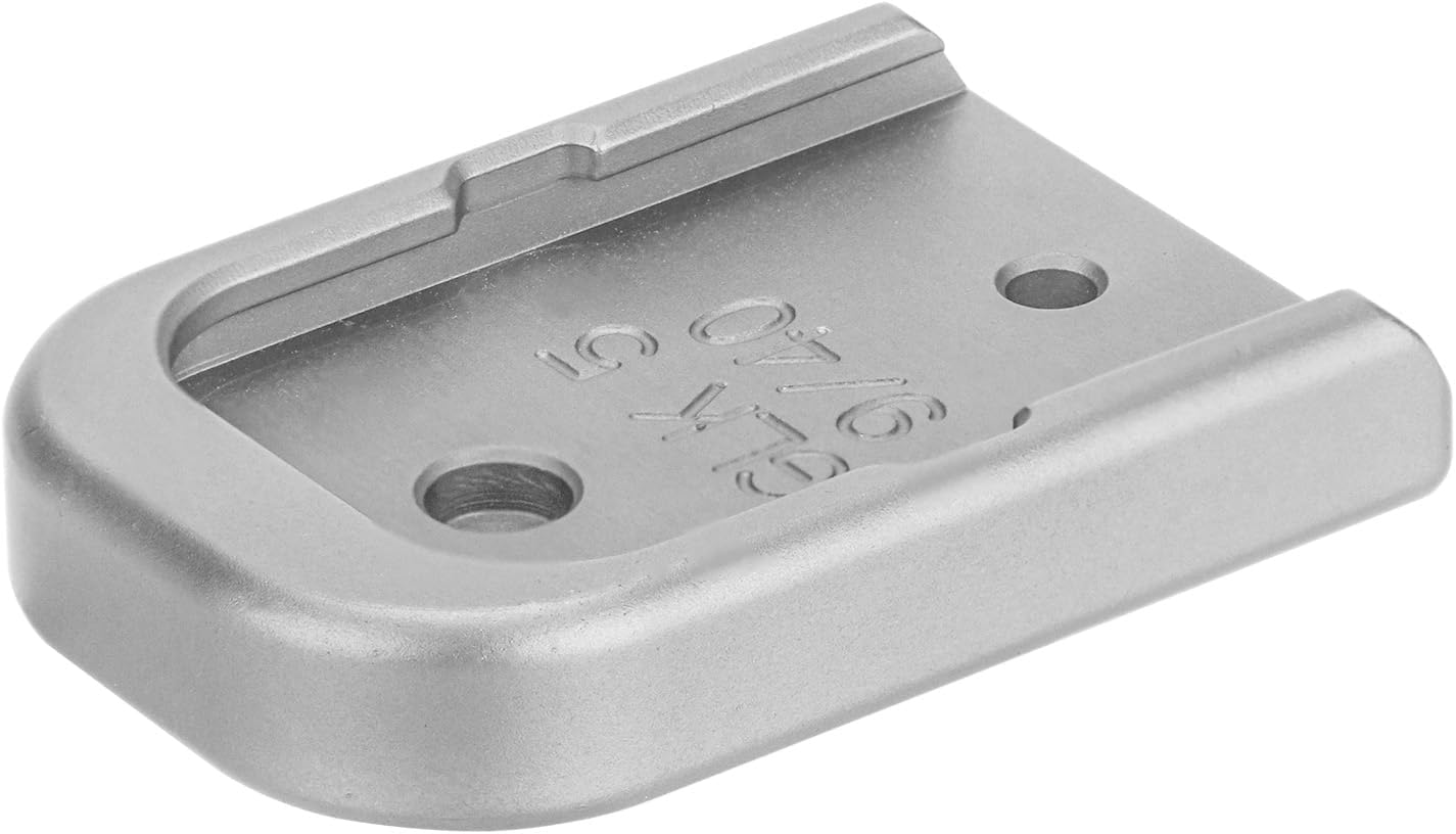 NDZ Performance Magazine Base Plate for Gen 5 Glock 17 19 22 23 34 45 47 49, 9MM .40 S&W, Anodized Aluminum W/Black Laser Engravings, Made in The USA - Choose Image & Engraving Color