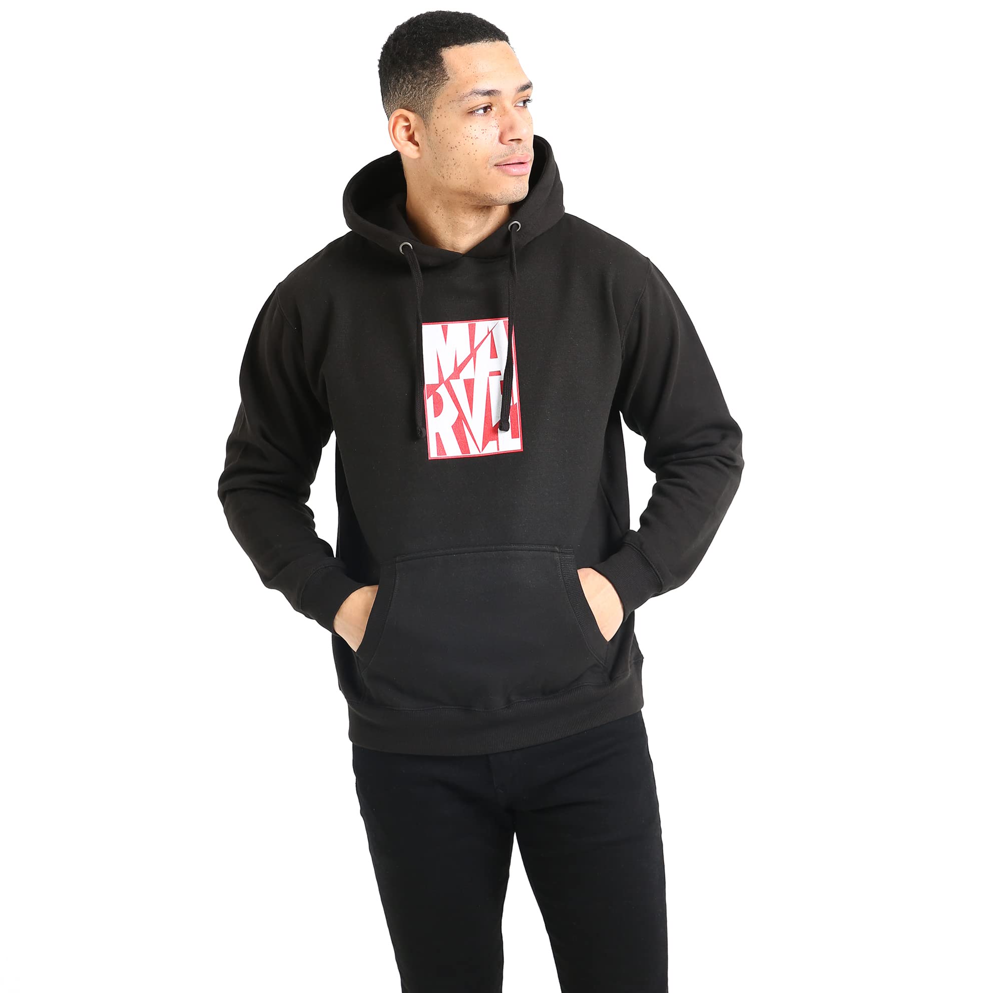 Sweat Marvel à capuche avec imprimé Block Break Cotton Soul noir taille L - 6