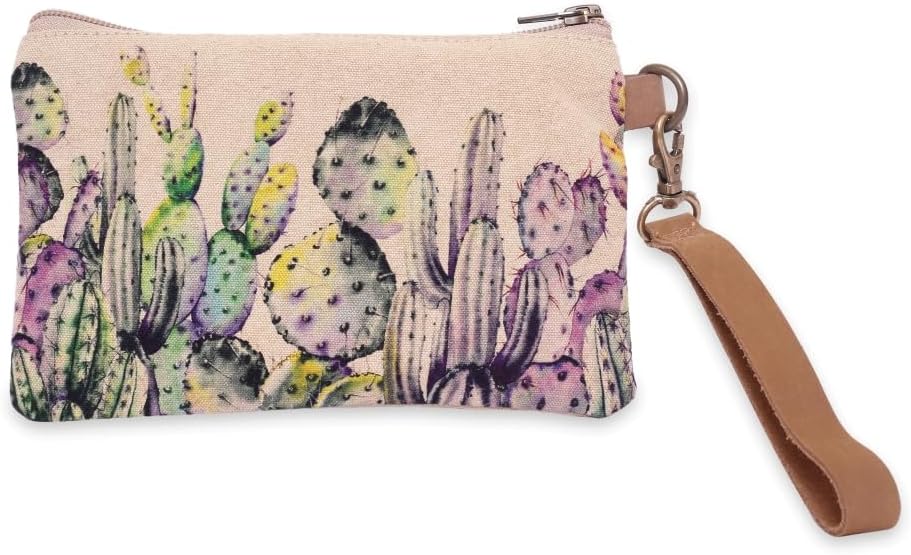 COTT N CURLS Cactus - Wristlet Wallets for Women, Crossbody Purse, Book Bag, Tote Bag, Cell Phone Purse, Small Pouch