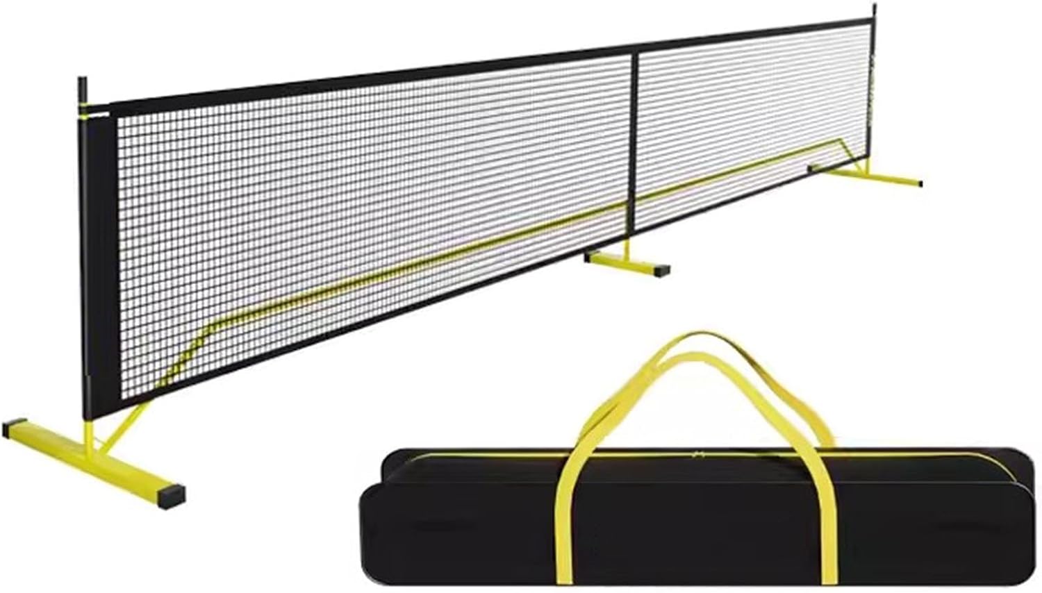 Portable Pickleball Net Set 22ft, High Tenacity Tennis Net with Stand, for Indoor Outdoor Park Sports Field (Color : Pulley Blue, Size : 6.7x0.92m/22x3ft)