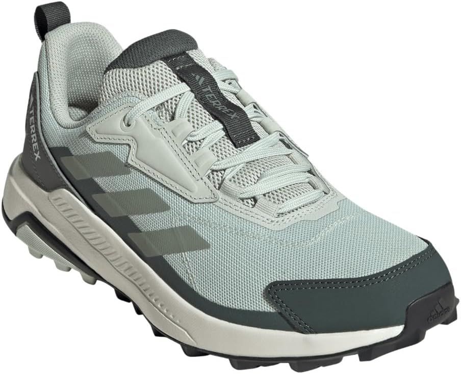 adidas, Womens Terrex Anylander Hiking Shoes Linen Green/Silver Green/Ivy 9 Medium