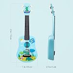 Soprano Ukulele, 21 inch Soft Nylon Strings Ukelele Beginner Kit with Gig Bag Strap Picks Extra Strings, Portable Musical Instruments Kit for Adult Beginners Holiday Gift(Blue)