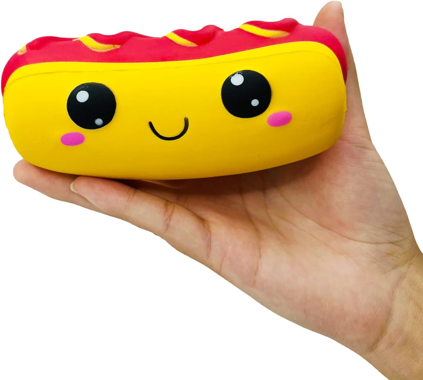 Slow Rising Hot Dog Squishies Toy for Kids Birthday Gift,Cute Simulation Food Stress Relief Squishys Squishi Squeeze Toys