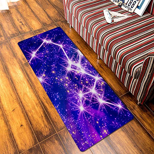 Arnecase Doormat Indoor Rugs For Entryway,Beautiful Dreamy Purple Starry Sky And Shining Star,Door Mats Outdoor Durable Waterproof Floor Mats For Home Kitchen #TOP4