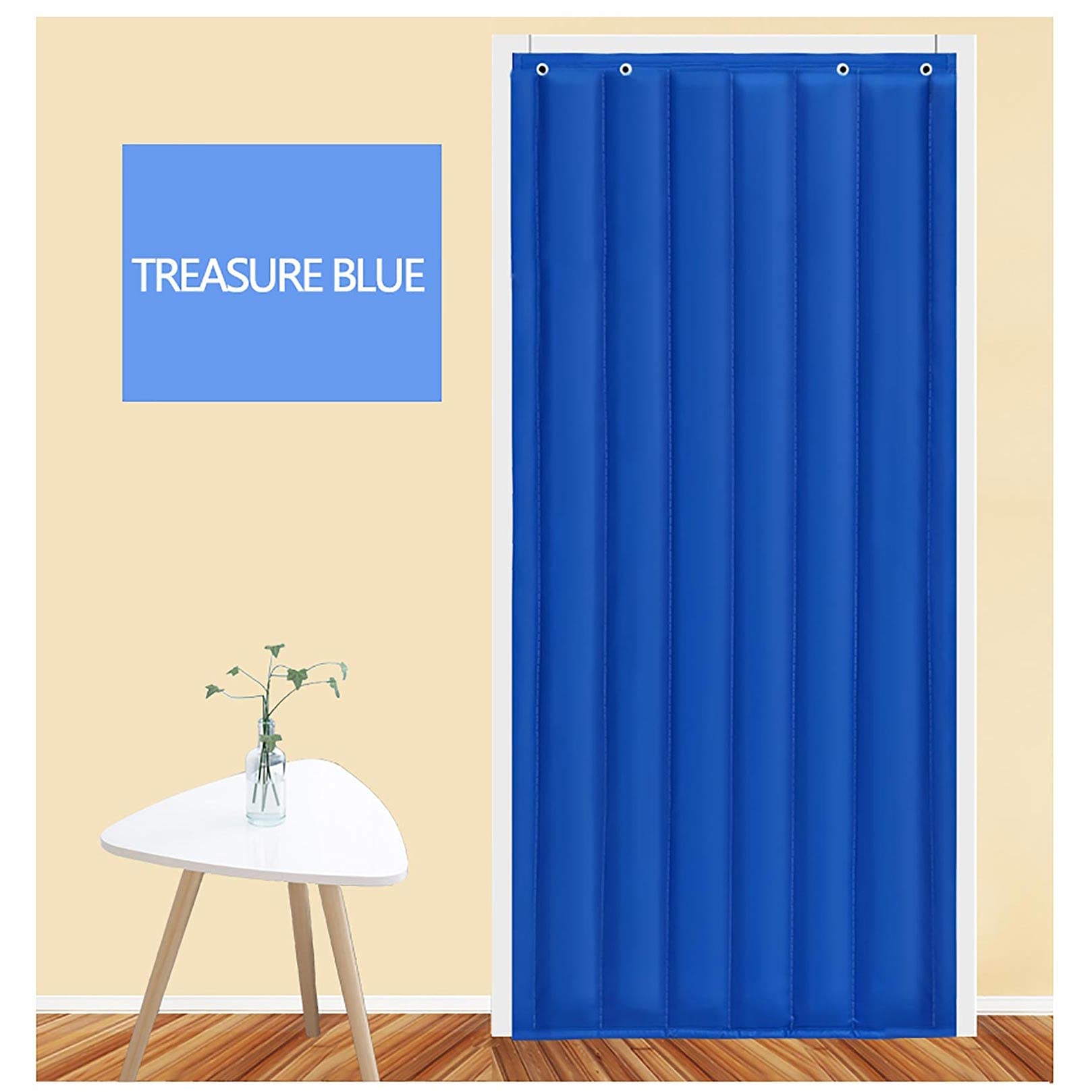 Rideau Anti Bruit Porte D'écran, De Porte D'hiver Chaud, Porte Rideau Thermique Anti Froid, Porte Rideau Isolant Phonique Anti Bruit, Rideau De Porte Épaississant D'hiver, Pour Porte De Balcon