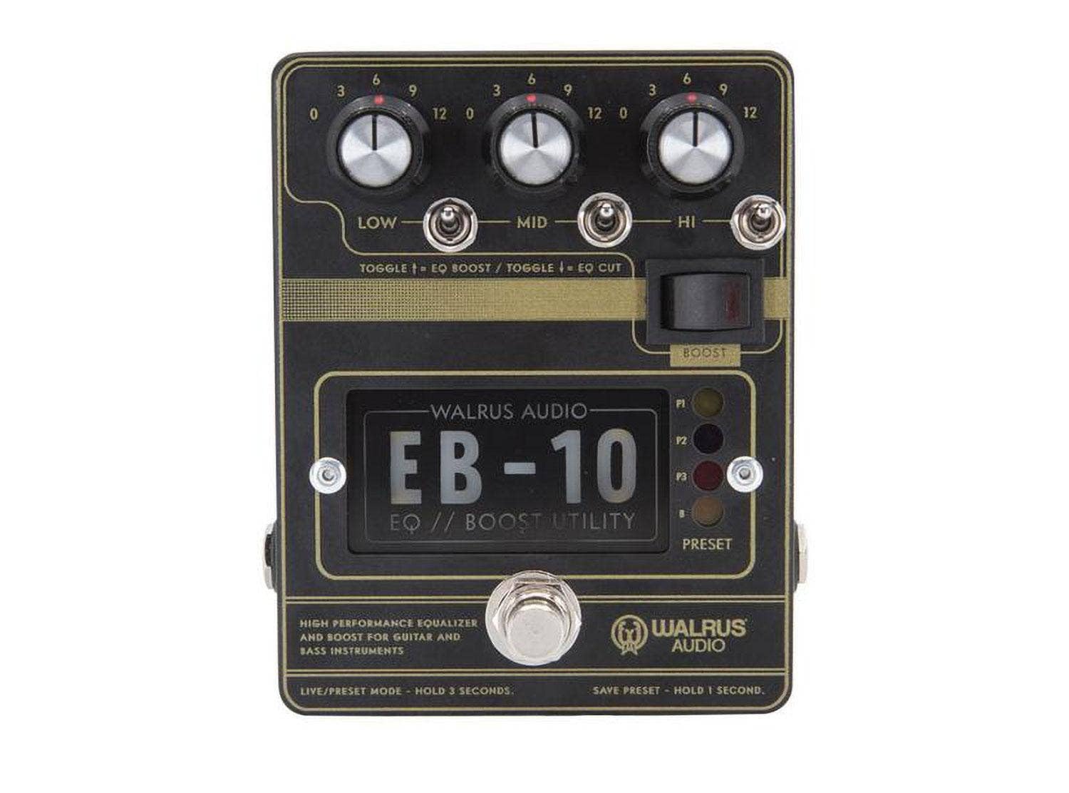 EB-10 Black - Equalizer Effect for Guitars
