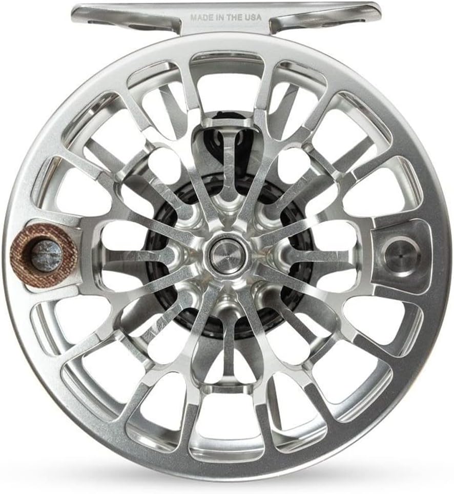 Ross REELS Animas Fly Fishing Reel | Durable Lightweight High-Performance Ultra-Large Arbor Reel for Fly Fishing in Freshwater & Saltwater, 5-6wt, Platinum