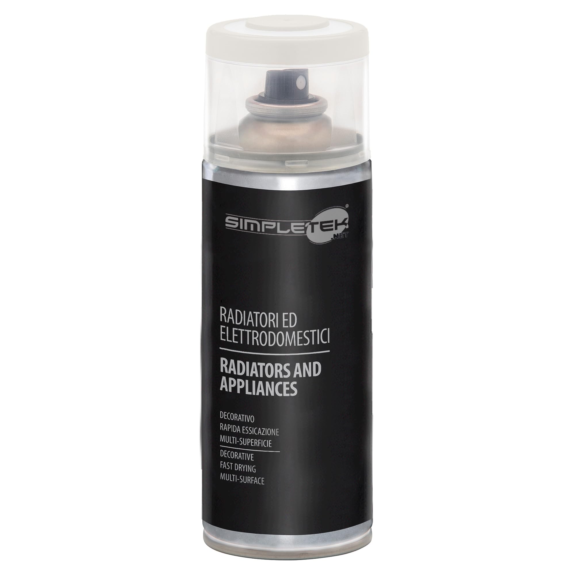 SIMPLETEK - 6 botes de spray de barniz para radiadores electrodomésticos, lavadoras, neveras, blanco perla V400RAD.1 RAL 1013, 400 ml (kit de 6 unidades)
