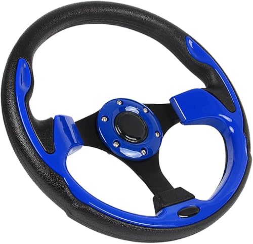 Miniatura 13 de Volante de carrito de golf de fibra de carbono de 12.5 pulgadas para Club Car DS & Precedent, EZGO TXT/RXV Yamaha Most Golf Cart