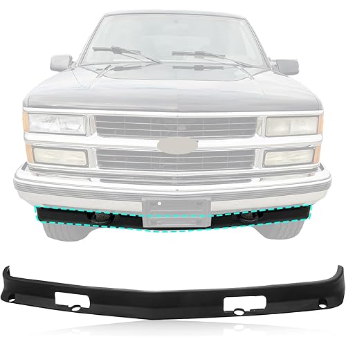 JustDrivably Front Bumper Lower Valance Air Dam w/Hook Holes Compatible With 1988-2000 Chevrolet C/K 1500 2500 3500 Suburban /1992-1999 GMC C1500