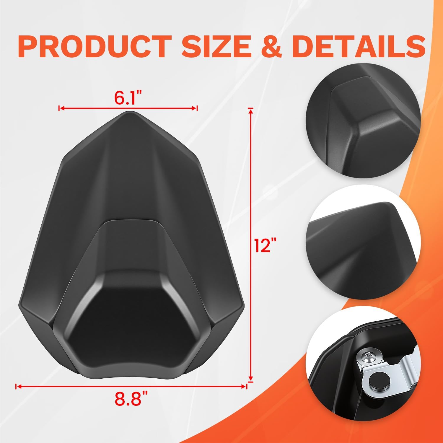 Rear Seat Cowl for Honda CB1000 Hornet CB1000 SP 2025 2026, Mototcycle Tail Passenger Pillion Seat Cover Cowl Fairing Protector (Matte Black)