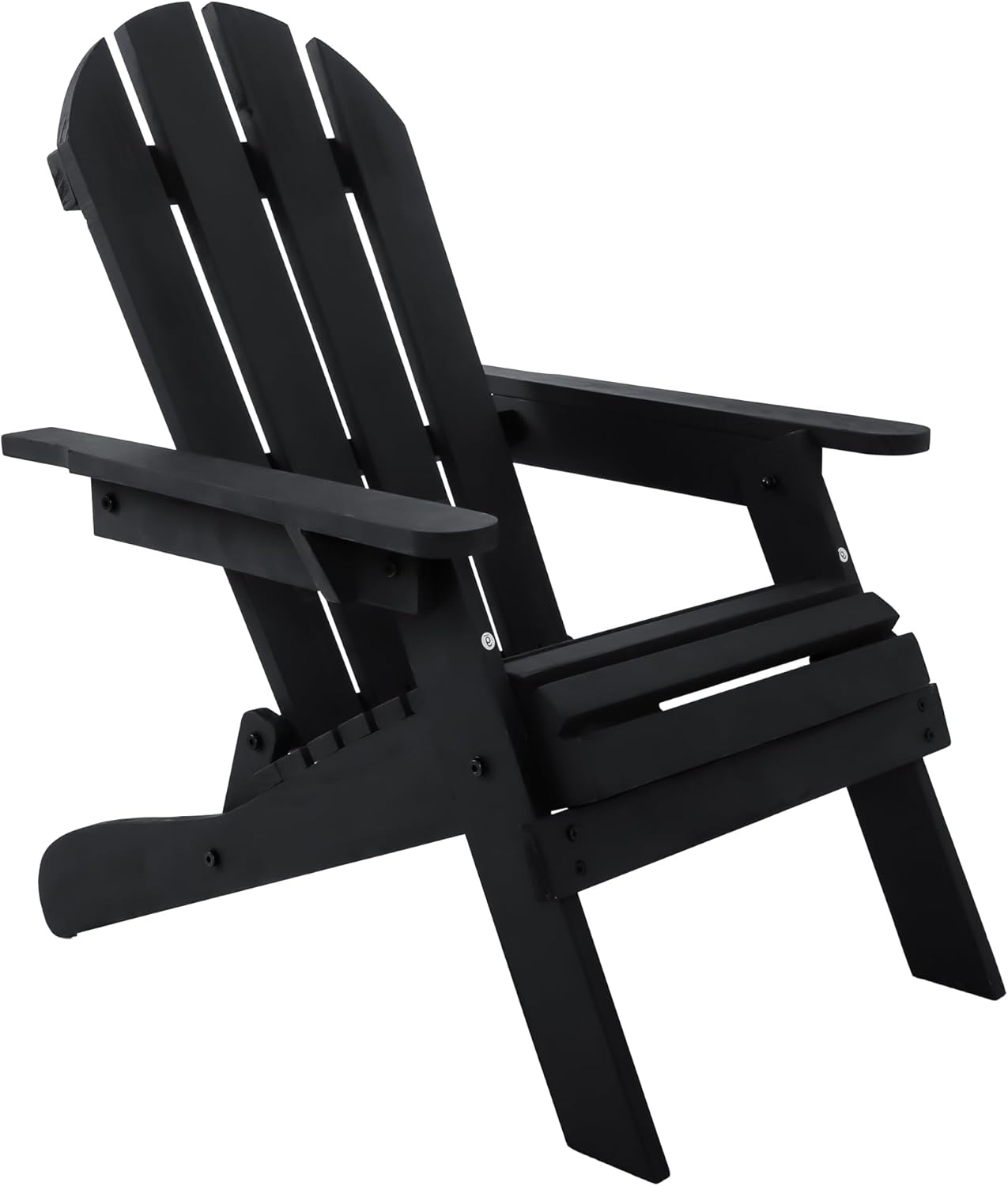 Kids Adirondack Chair, Outdoor Wooden Accent Toddler Adirondack Chair, Folding Adirondack Chair, Comfortable Kids Fire Pit Lounge Chairs for Yard, Garden, Patio