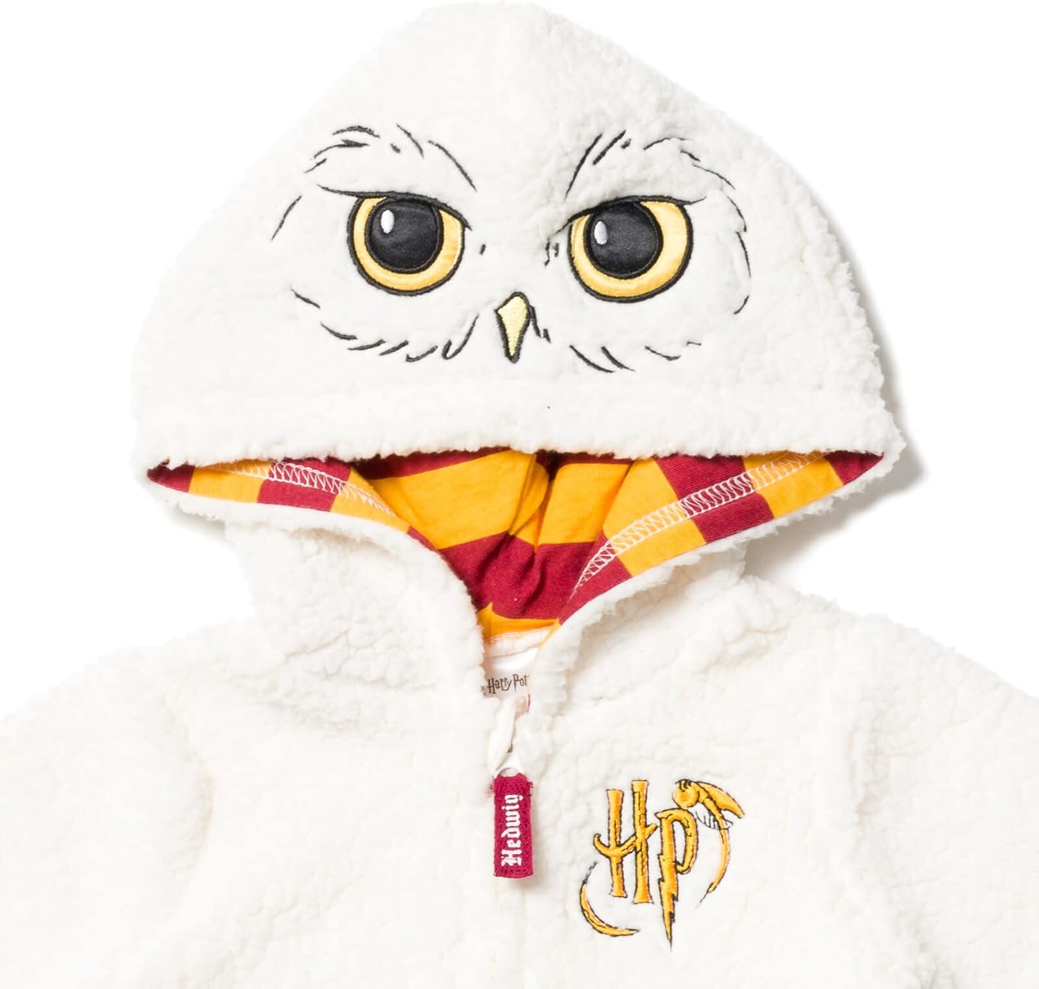 Harry Potter Hedwig Owl Baby Zip Up Costume Coverall Newborn to Infant - Image 3