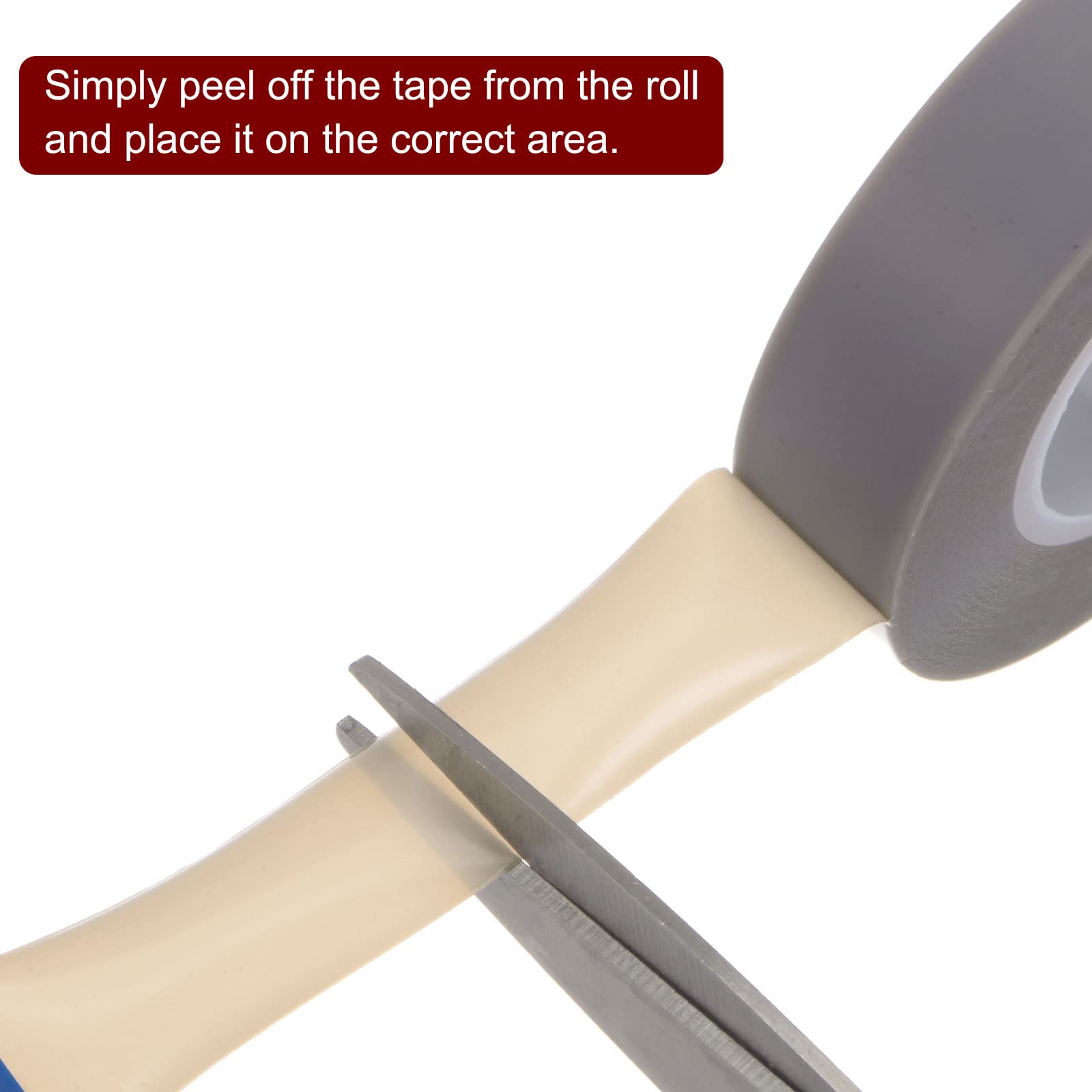 HARFINGTON Rollo de cinta de película PTFE, 0.8 pulgadas x 33 pies, cinta de alta temperatura, 0.18 mm de grosor con adhesivo de un solo lado para máquina selladora al vacío, selladores de impulso