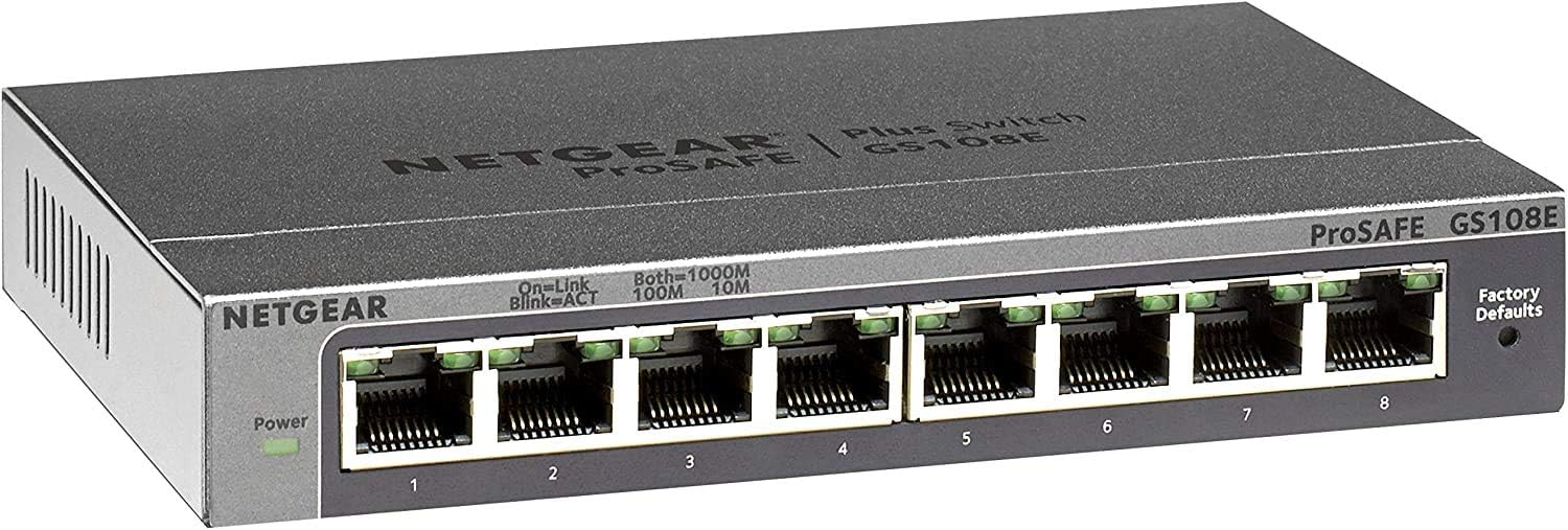 NETGEAR 26-Port Gigabit Ethernet Smart Switch (GS724Tv4) - Managed ...
