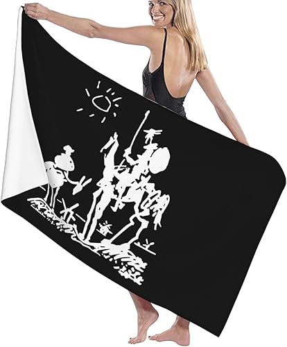 Miniatura 2 de Picasso Don Quijote - Toalla de playa absorbente para baño, toallas de playa de gran tamaño, súper 32 x 52 pulgadas