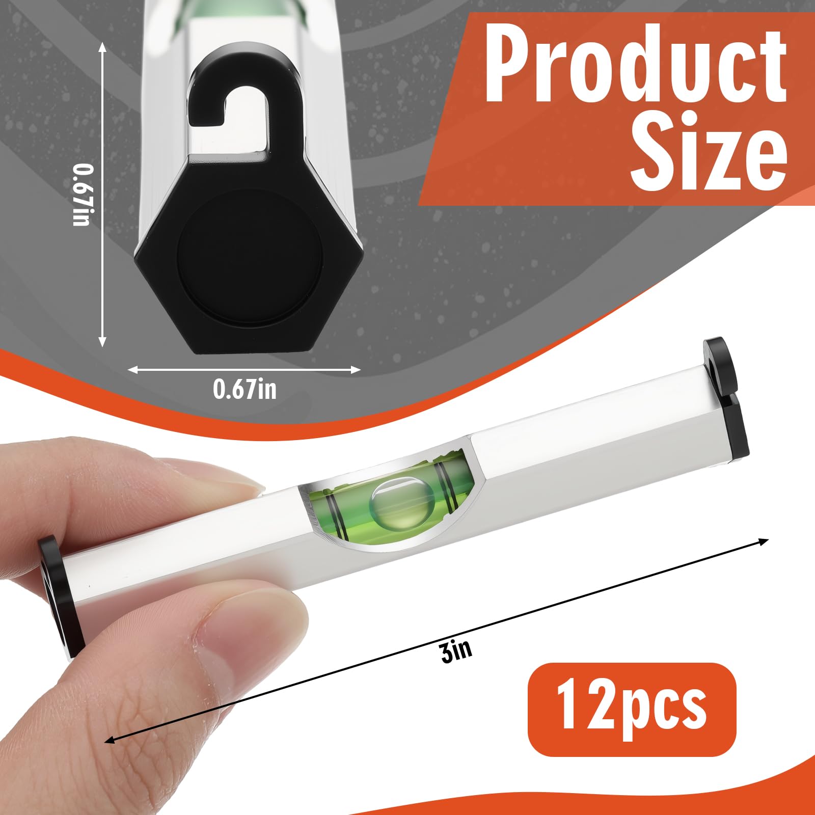 Kingdder Level - 12 Piece Aluminum String Level -2