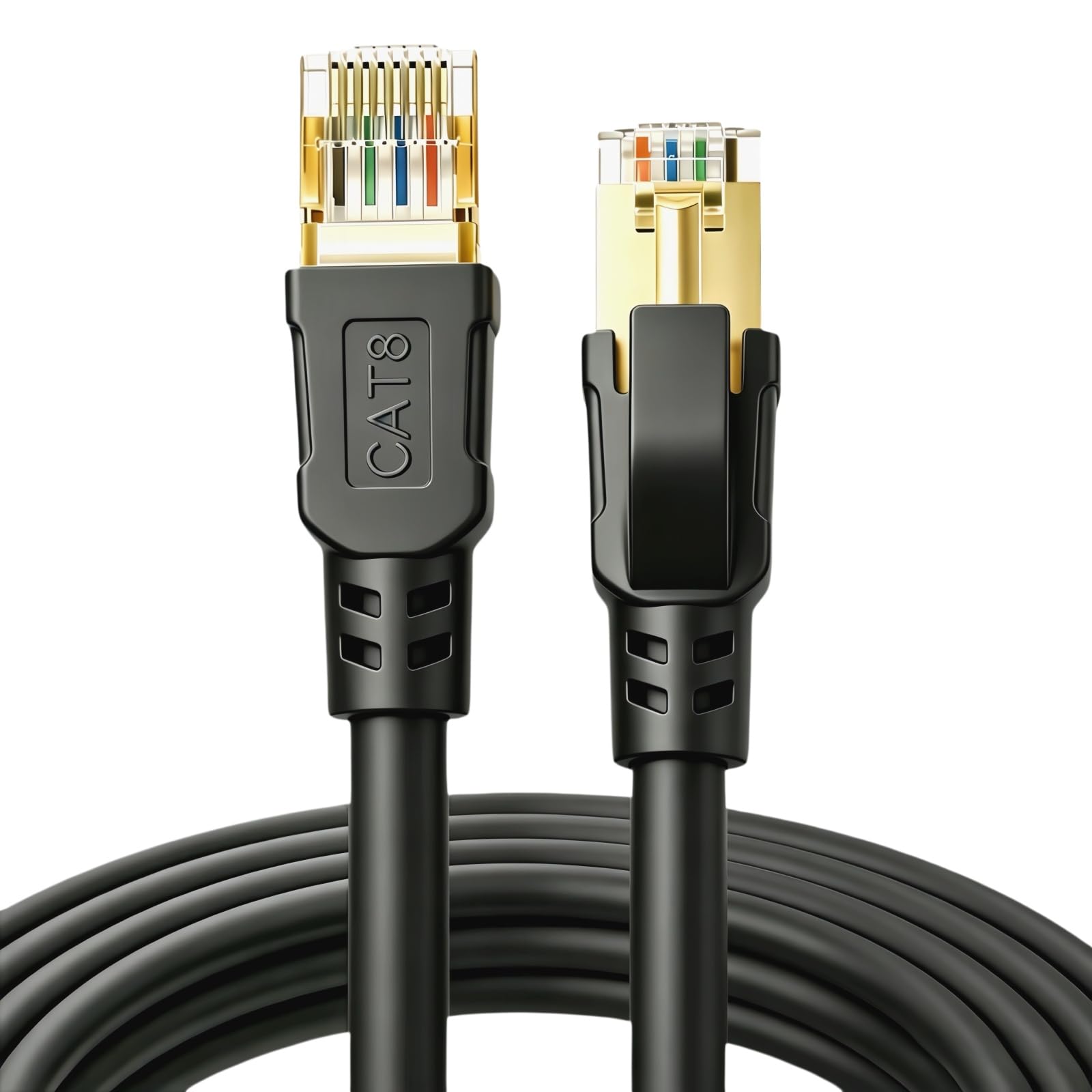 DDMALL LAN Kabel CAT8 Ethernet Kabel 40Gbps 2000Mhz