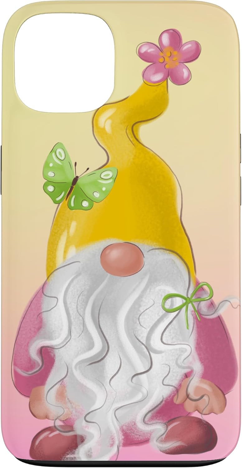 Cute Gnome For Women Girls And Summer Mom Green Butterfly Case for iPhone 11