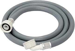 EYEPOWER Tuyau d'alimentation 1,5 m pour machine à laver et lave-vaisselle, Gris, Plastique, 1 pièce