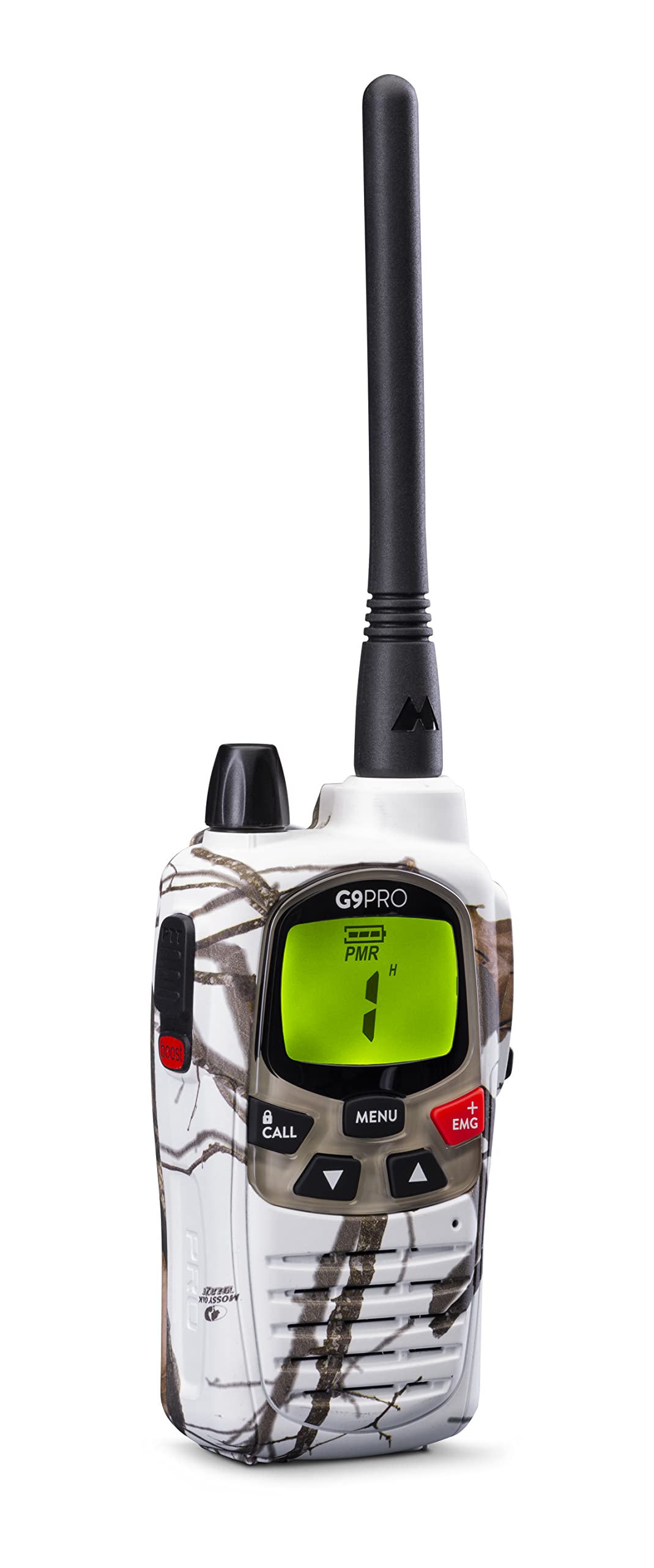 Midland G9 Pro White Storm, Two Way Radio, Walkie Talkie Dual Band, 1 Long Distance Walkie Talkie, Lithium Battery, Weatherproof IPX4