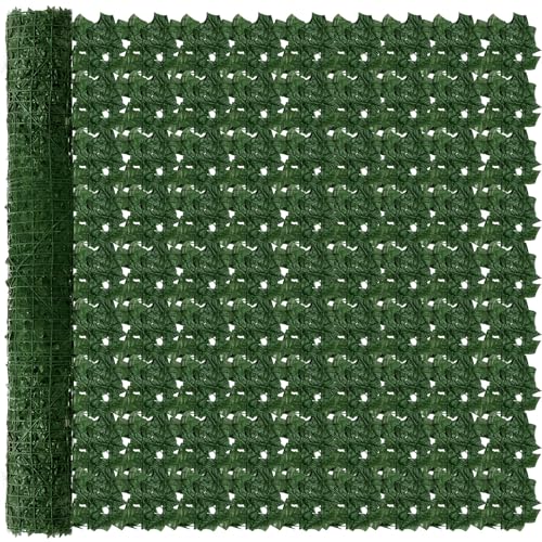Colingmill 80 x 180 Inch Large Artificial Ivy Privacy Fence Screen, Full Coverage, Uv-Anti Ivy Vine...