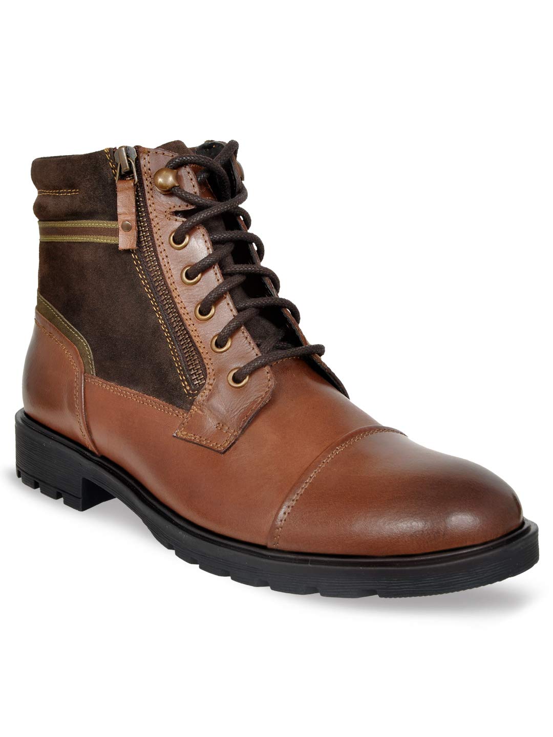 Allen Cooper Genuine Premium Leather Luxury Memory Foam High-Top Ankle Boots Shoes for Men(18896|Brown|Size-6) (B08KPZVLL1) Amazon Price History, Amazon Price Tracker