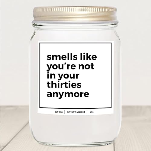 Miniatura 5 de YouNique Designs Vela de 40 cumpleaños de 8 onzas  Regalos de cumpleaños 40 para mujeres únicas  Divertidos regalos de cumpleaños 40 para personas