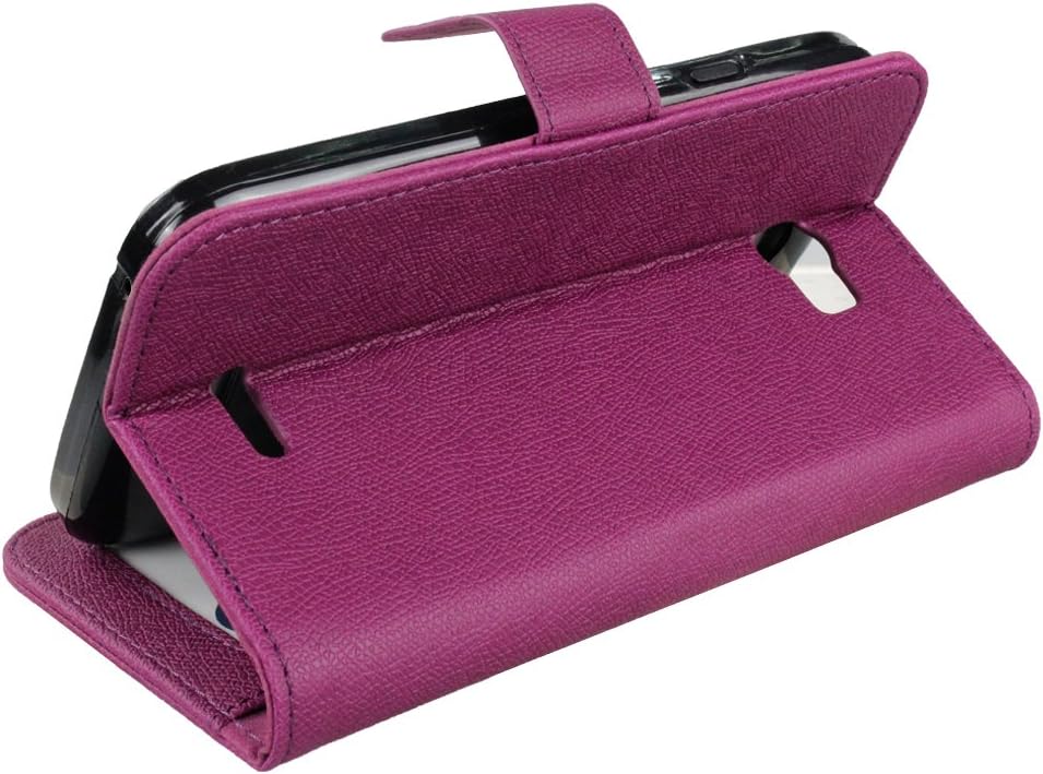Abacus24-7 [Pocket Book] BLU Studio 5.0 II [D532u] Leather Wallet Case with Stand and ID Card Holder, Purple