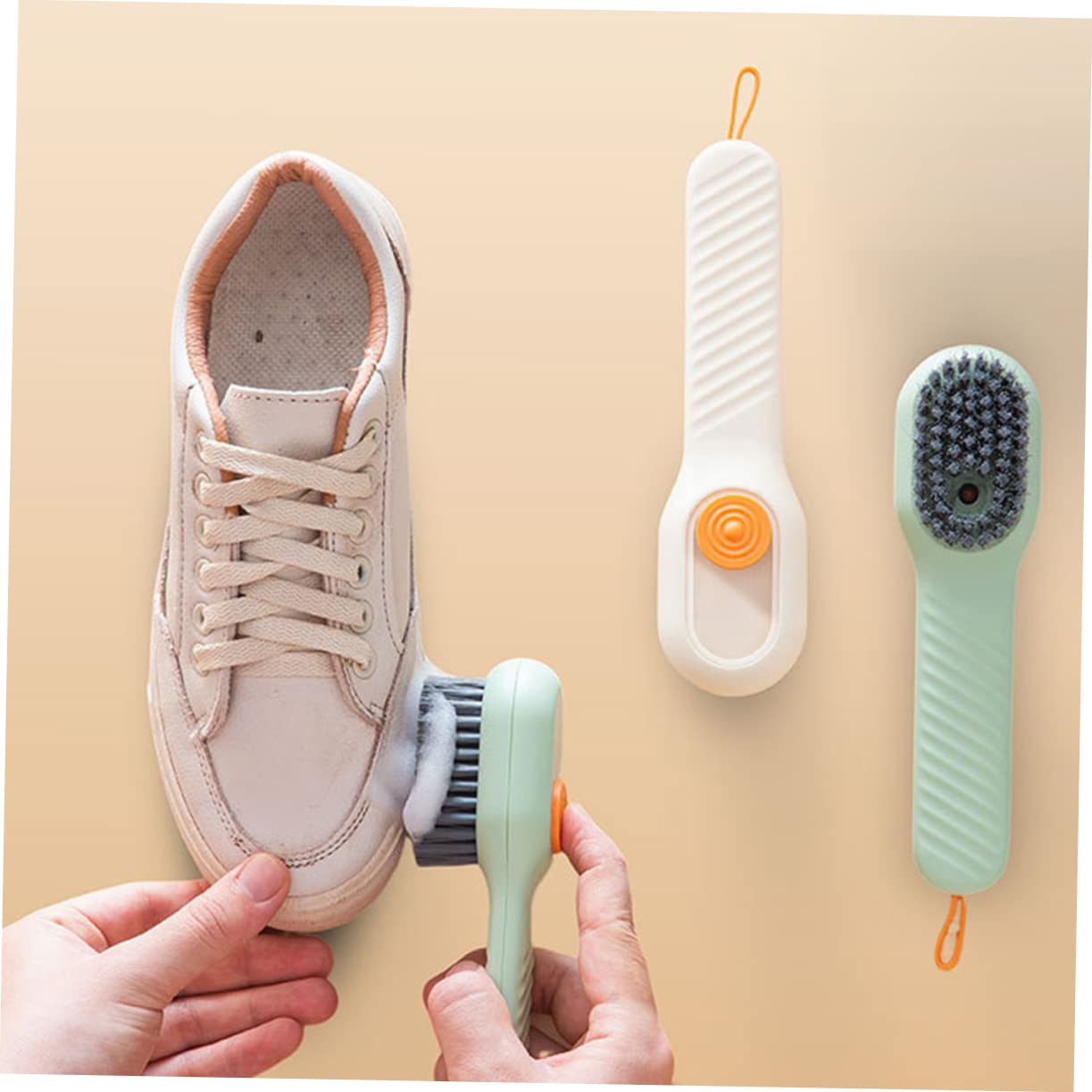 Healeved 10pezzi Per Scarpe Con Dispenser Brush Per Scarpe e Nabuk Facile Usare e Maneggevole e