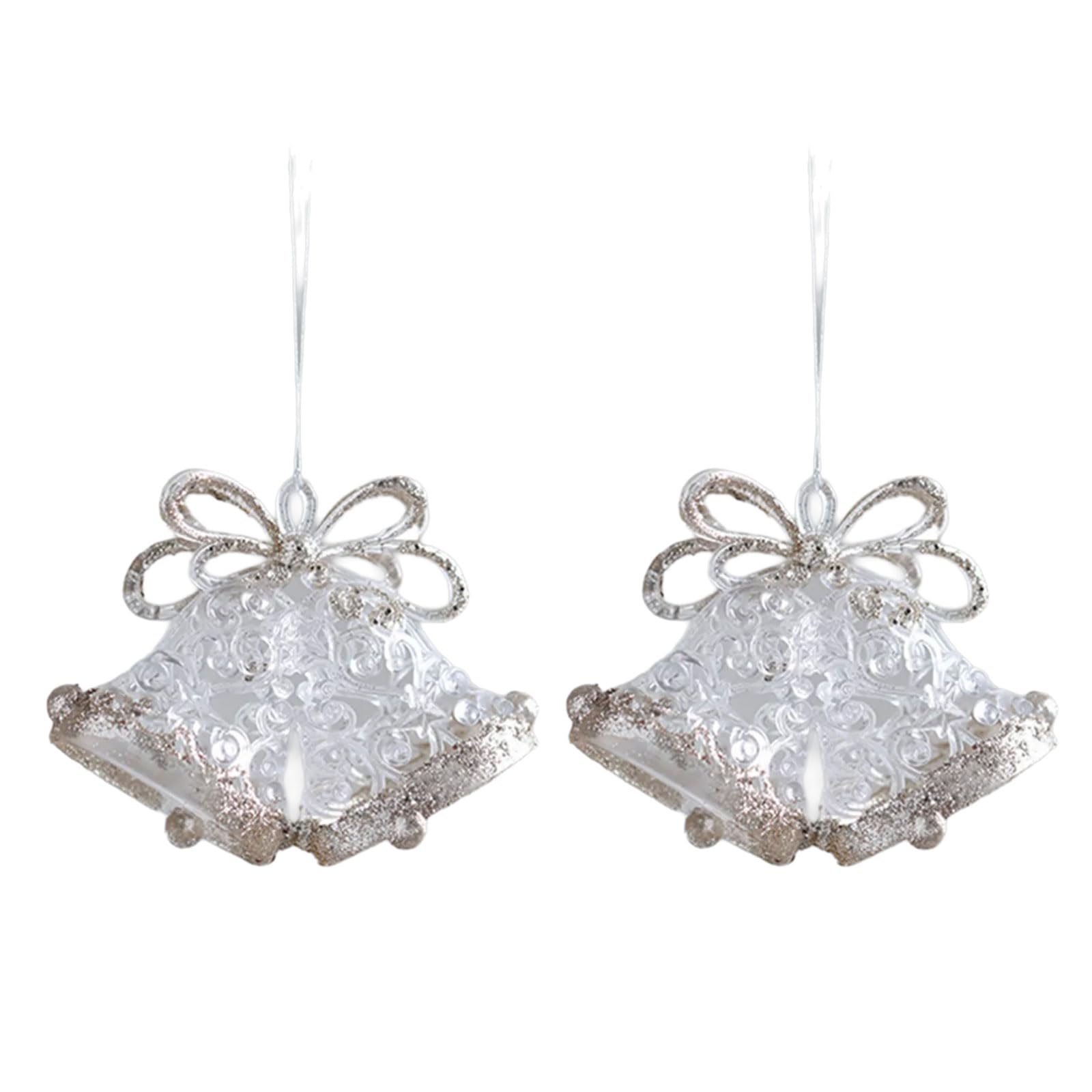Xinsheinelry Clear Christmas Tree Hangings Portable Decoration Tree Hanging Baubles for Party Ornamen Easy to Hanging