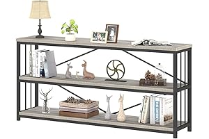 IBF Long Low Bookshelf: Chic Industrial Style for Modern Living