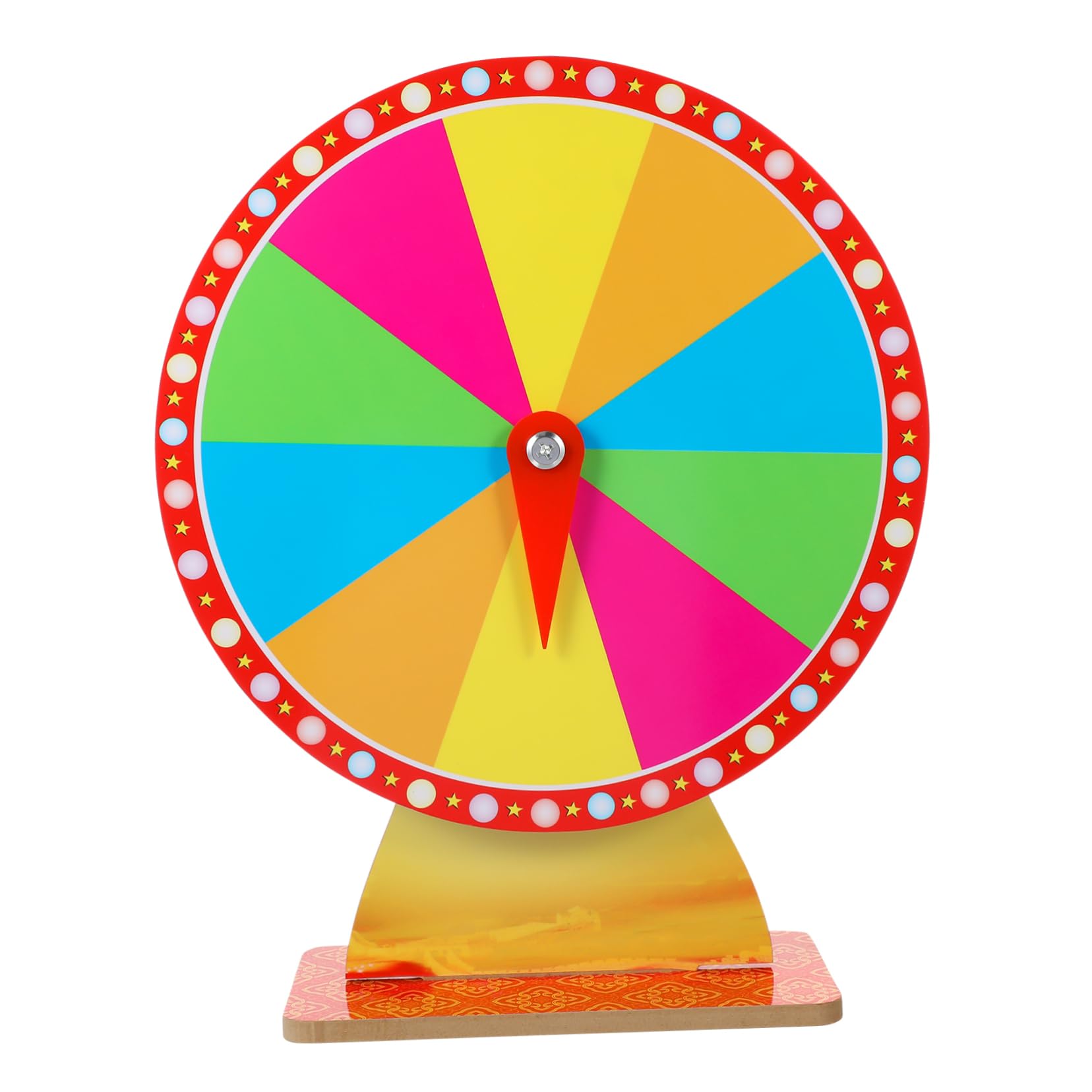 Cabilock Rotatable Roulette Wheel Tabletop Game Prop for Parties Carnivals and Events Editable Prize Spinner for Fortune Board Games Fun Entertainment Supply