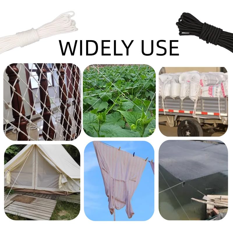 10 Meters Nylon Rope 4mm Wide Nylon Clothesline White Rope For Binding,Weaving - Image 3