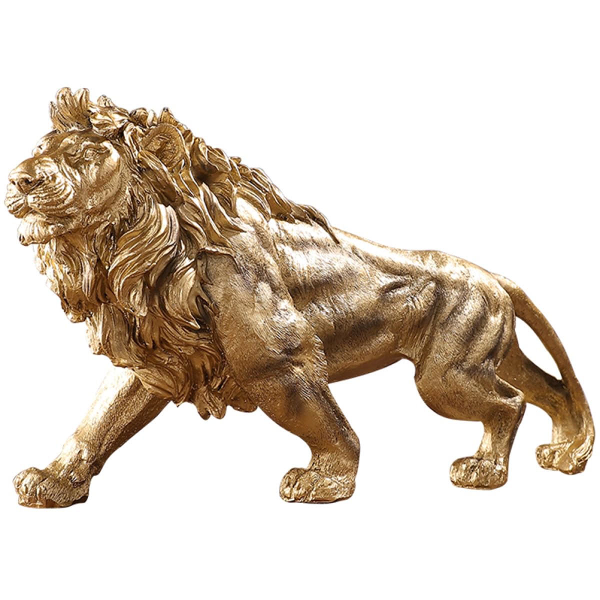 Statue de lionceau en résine : ornement délicat haut de gamme pour décoration intérieure rétro