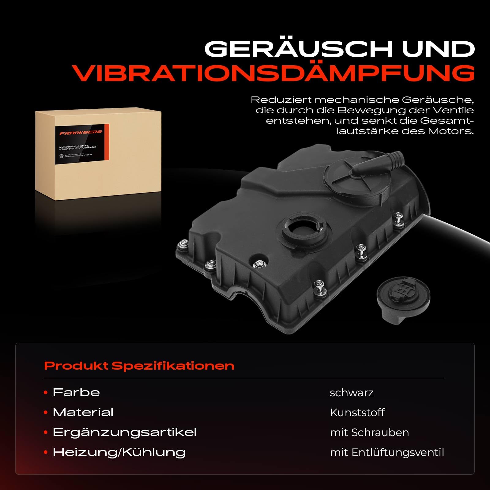 Frankberg Zylinderkopfhaube Diesel Kompatibel mit A2 2000-2005 Cordoba 2002-2005 Ibiza III 2002-2005 Fabia I 2003-2008 Polo 1999-2005 Lupo 1999-2005 Replace# 045103469G