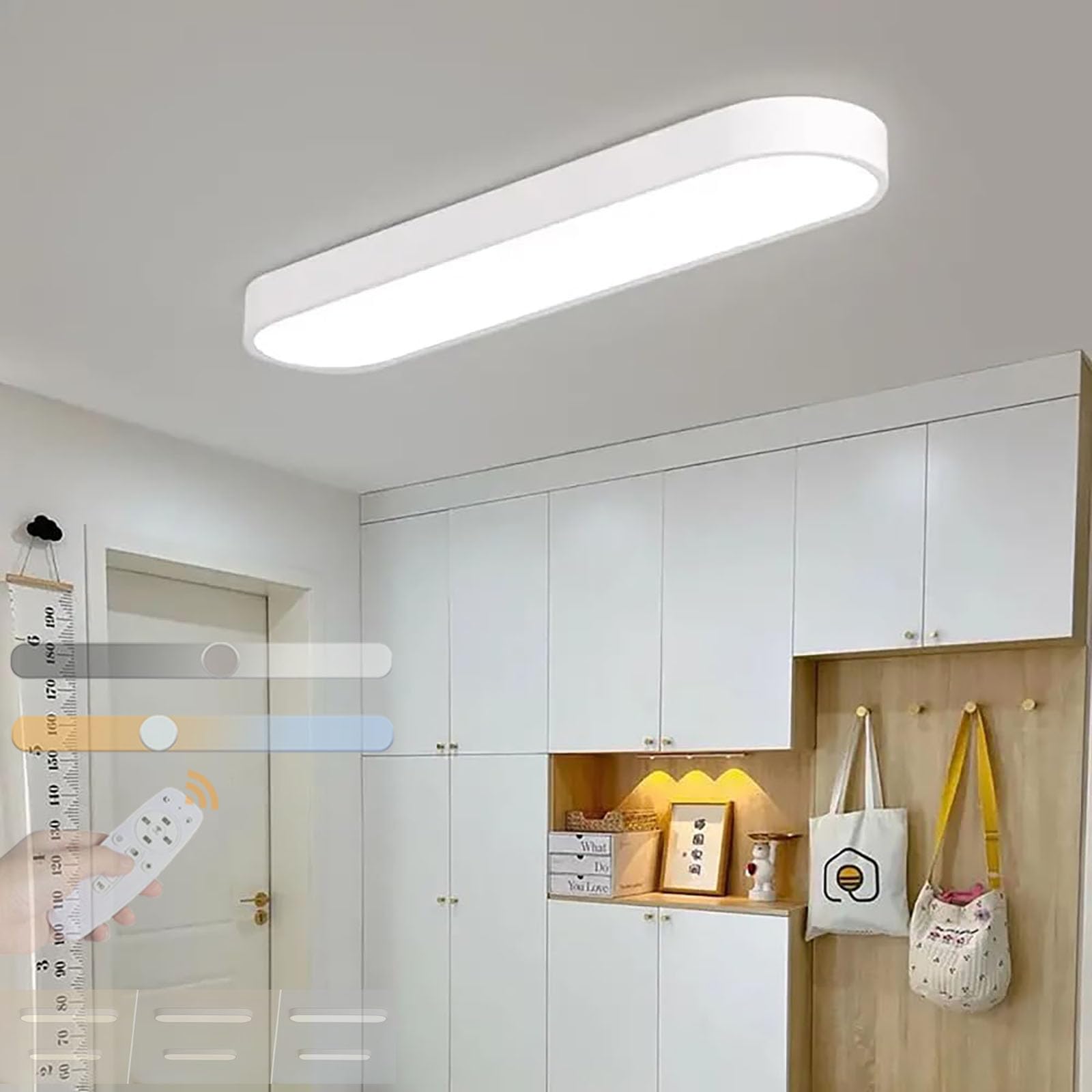 Plafonnier LED avec télécommande pour ajuster la lumière de la cuisine - 8