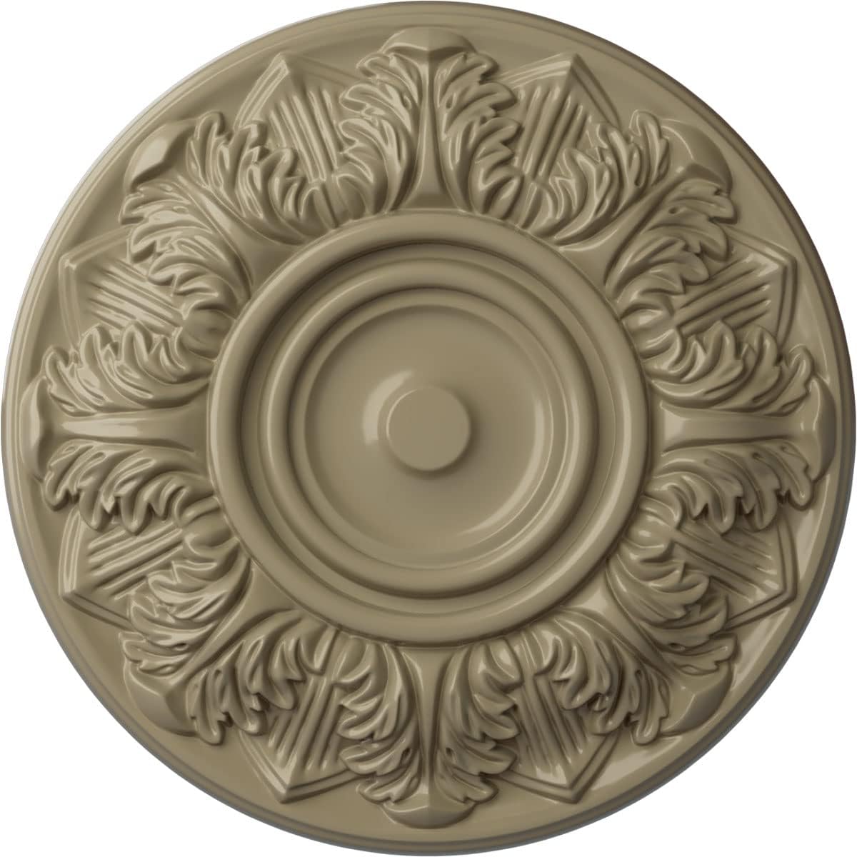 Ekena Millwork CM13WHGDF Whitman Hand-Painted Ceiling Medallion, Gobi Desert