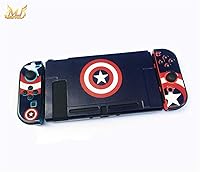 Vista 1 de MUDEVIL Protective Case for Nintendo Switch Captain America's Shield Anti-Scratch Shockproof Slim Cover Case for Nitendo Switch and Joy-Con