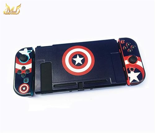 MUDEVIL Protective Case for Nintendo Switch Captain America's Shield Anti-Scratch Shockproof Slim Cover Case for Nitendo Switch and Joy-Con