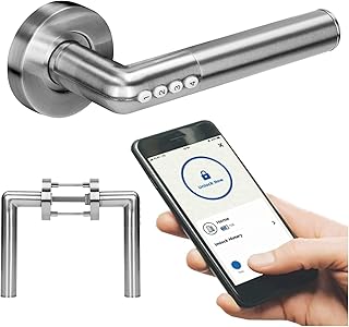 Elektronisches Türschloss Bluetooth Smart PIN- und Bluetooth 4.0 - Öffnung IP44 (Silber)