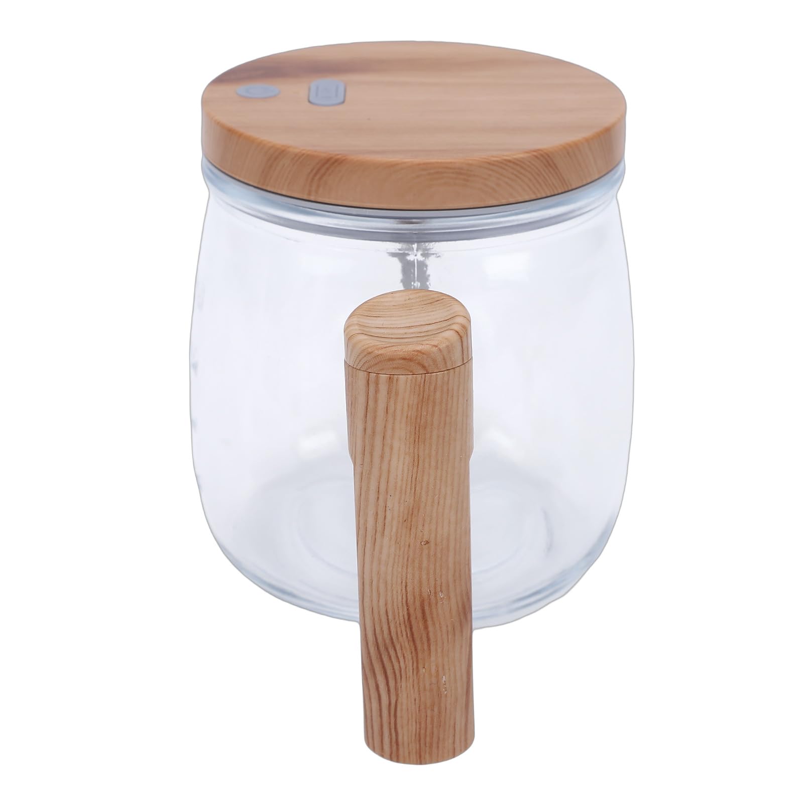Topiky Tazza in Vetro per Miscelazione Elettrica 400ML, Tazza con Agitazione Automatica Ricaricabile con Coperchio e Manico, con Agitazione Automatica per Mescolare caffè, Latte Misto, Polvere per