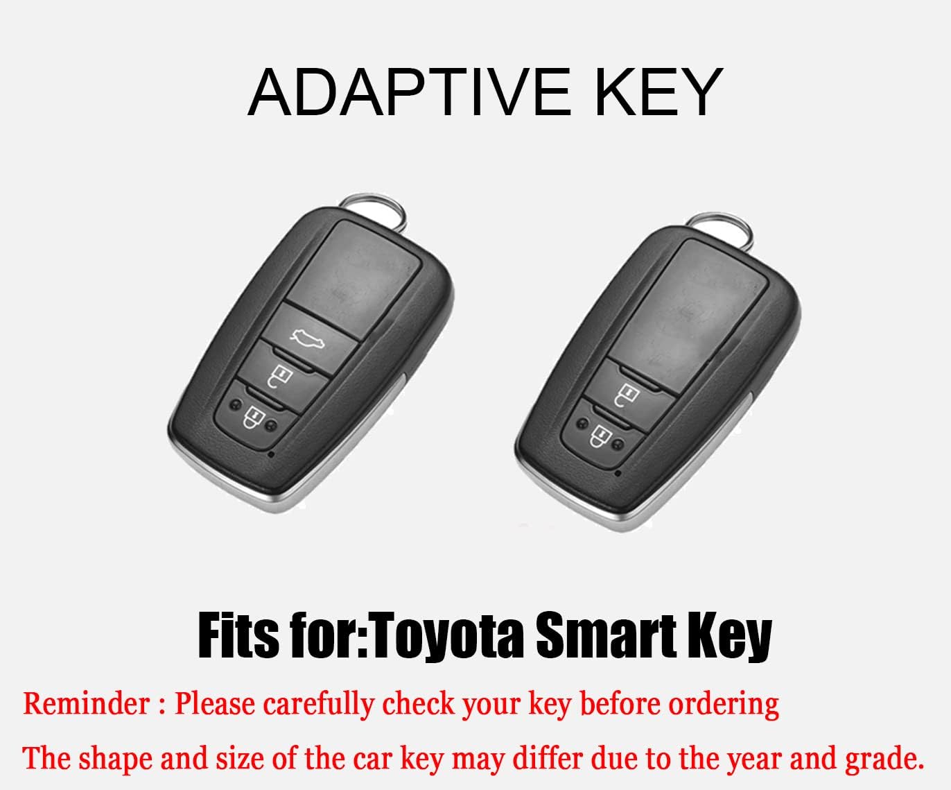 HIBEYO TPU Carbon Fiber Texture Car Key Fob Cover with Keychain fits for Toyota Rav4 Camry Corolla 4Runner Highlander Prius Car Key Case Cover Jacket Smart Remote Car Key Holder Shell 3 Button Green