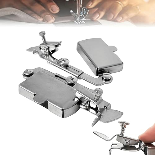 Guía de costura magnética para máquina de coser, guía de costura magnética con clip, accesorios y suministros de costura (plateado)