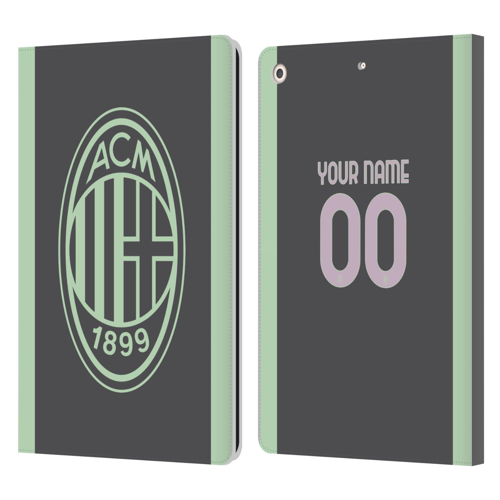 Étui AC Milan pour iPad 10.2 personnalisé en cuir véritable Head Case Designs - 7